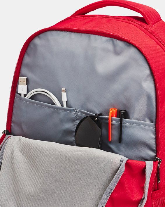Men's UA Hustle 3.0 Backpack, Red, pdpMainDesktop image number 1